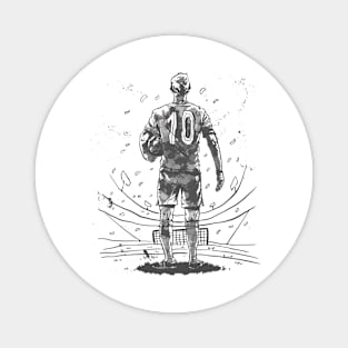 Soccer player in field Magnet